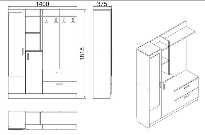 Hanah Home Dd5-W Blanco Hanah Home Dd5-W Blanco